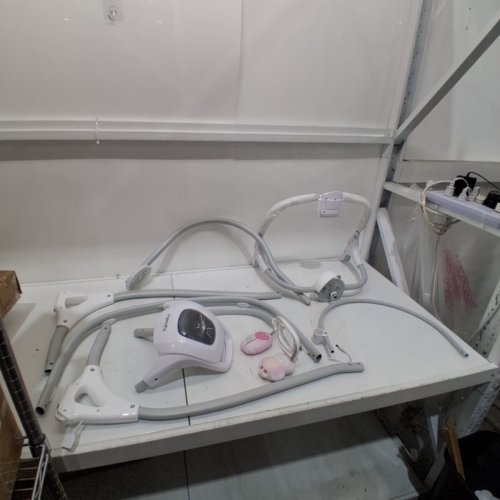 INGENUITY SIMPLECOMFORT LIGHTWEIGHT 6-SPEED MULTI-DIRECTION BABY SWING - PINK CASSIDY (MODEL: 11624) image 3