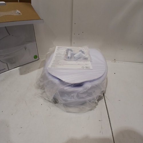 BIOS LIVING 4" RAISED TOILET SEAT WITH LID - WHITE (MODEL: 59057L) image 2