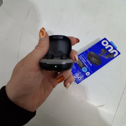 ONN MINI STICKS CLEAR AND WHITE WIRELESS BLUETOOTH EARBUDS WITH NOISE CANCELING - BLACK image 2