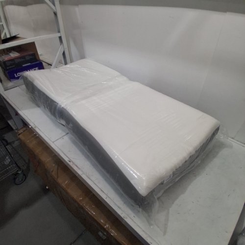 LAZYZIZI SOFT BREATHABLE FOAM MATTRESS - 54" X 24" X 6" - WHITE AND GRAY (MODEL: TFB006F-CA) image 6