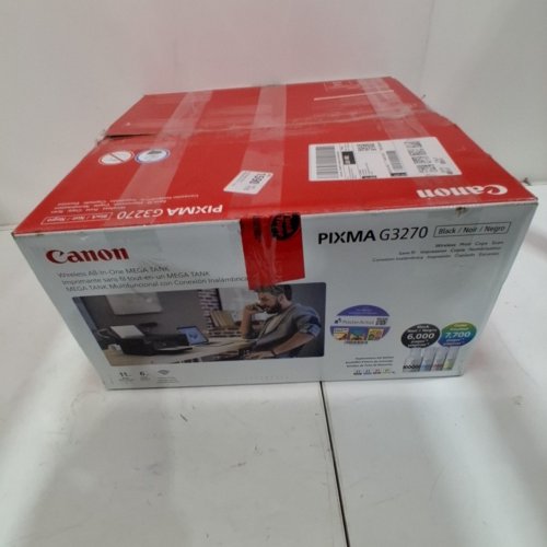 CANON PIXMA WIRELESS ALL-IN-ONE MEGA TANK COLOUR PHOTO PRINTER WITH SCANNER & COPIER - BLACK (MODEL: G3270 K10555) image 12