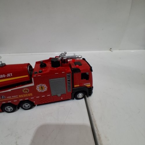 FIRE RESCUE TOY TRUCK WITH LIGHTS, SOUND AND WATER SQURTER - RED image 2