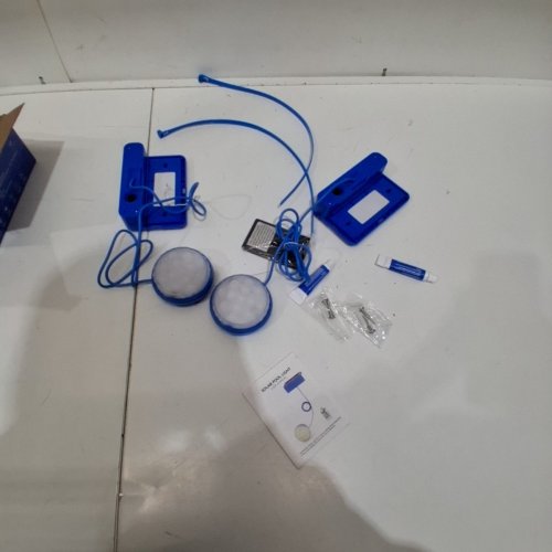 2PK QUNTIS UNDERWATER SOLAR POOL LIGHTS CHANGING LIGHT WITH 16 LIGHT COLOR, IP68 WATERPROOF BATHTUB LIGHT WITH TIMER FUNCTION AND REMOTE - BLUE image 3