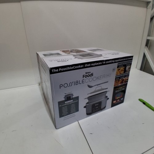 NINJA FOODI POSSIBLECOOKER PRO 8-IN-1 MULTI-COOKER - 8.8QT CAP - SEA SALT GREY (MODEL: MC1001C) image 3