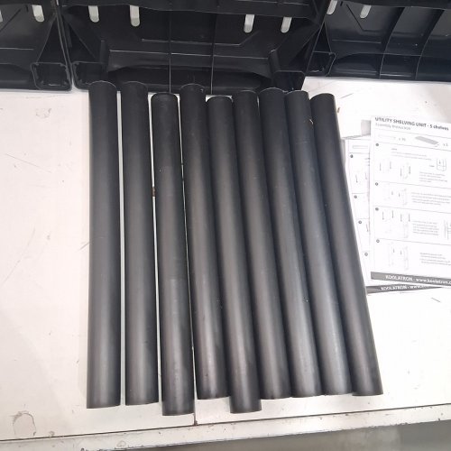 VALU+ UTILITY SHELVING UNIT WITH 5 SHELVES - 72" X 36" X 18" - BLACK image 4