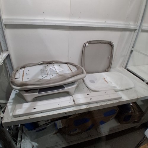 UPPABABY SOMA ADJUSTABLE MOTIONSYNC SMART BASSINET - 33.8" X 23.5" X 32.5"-37" - SAND MÉLANGE (MODEL: 2101-ROS-CA-CHR) image 3