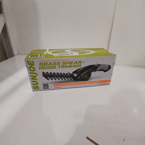 SUNJOE CORDLESS 2-IN-1 GRASS SHEARS & HEDGE TRIMMERS, 7.2V - GREEN (MODEL: HJ604C) image 4