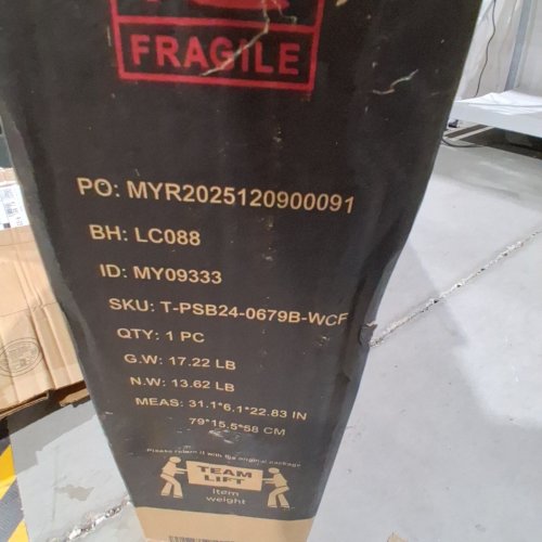 TOZEY OUTDOOR RESIN DELIVERY STORAGE BOX - 48 GAL - BLACK (MODEL: T-PSB24-0432-0) image 3