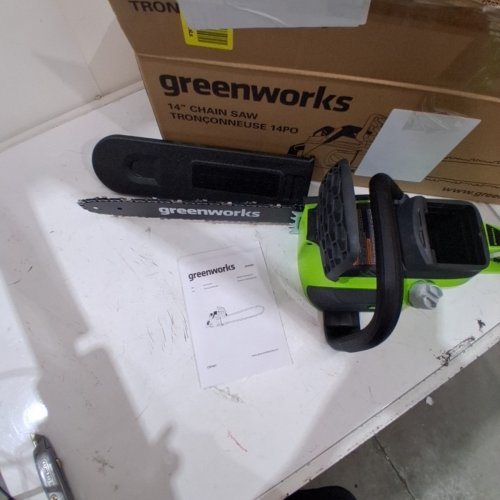 GREENWORKS PRO CORDLESS CHAINSAW - TOOL ONLY -40V -14" - (MODEL: 2000600) image 3