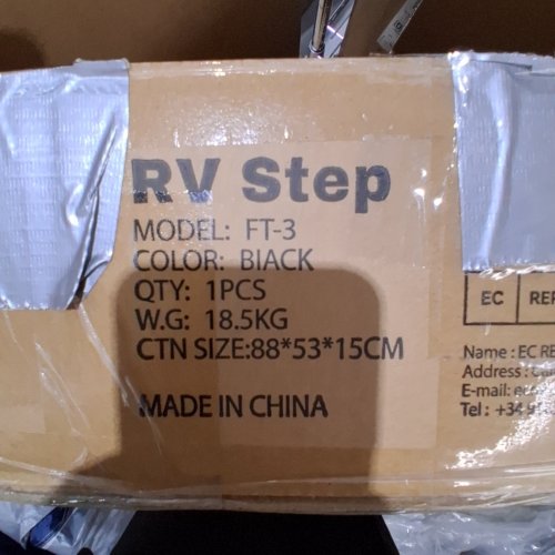 RV STEP 3 RV STEP STAIRS - 27.2" X 33.9" X 54.3" - BLACK (MODEL: FT-3) image 2