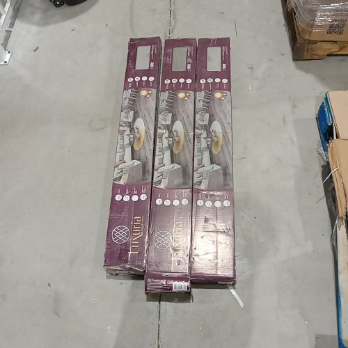 30PC MONO SERRA STONE PLASTIC COMPOSITE VINYL PLANK FLOORING - 59.1SQ. FT. - 48" X 5.9" EACH - SILVER OAK (MODEL: 1803092) image 3