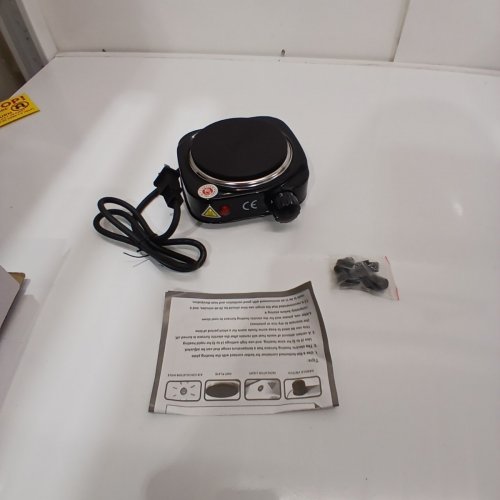 MINI PORTABLE ELECTRIC HOT PLATE STOVE - 500W, 110-127 V - BLACK (MODEL: ZD-150A) image 3