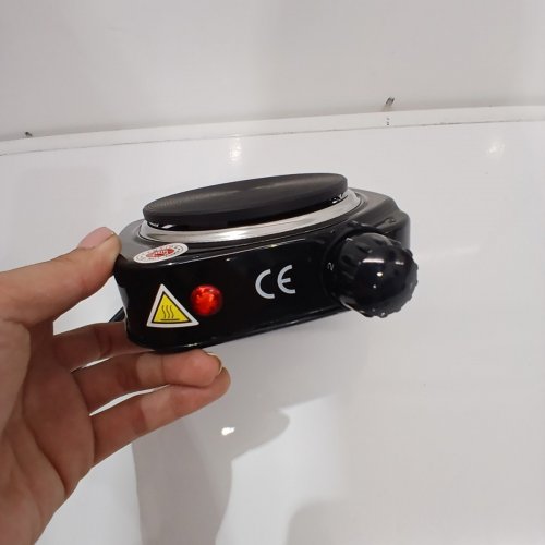 MINI PORTABLE ELECTRIC HOT PLATE STOVE - 500W, 110-127 V - BLACK (MODEL: ZD-150A) image 4
