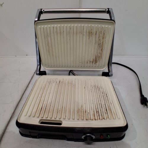 OSTER DURACERAMIC PANINI MAKER & GRILL - 120V - SILVER/WHITE (MODEL: CKSTPM6001-WT-033) image 5