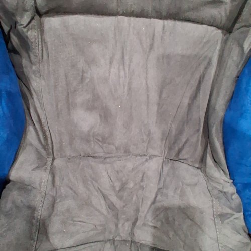 SUNNYFEEL OVERSIZED FOLDING PADDED CAMPING ROCKING CHAIR - 500LB MAX - BLUE SUEDE (MODEL: AC2026D) image 4
