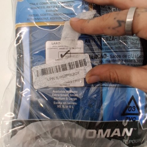 5PC WOMAN'S RUBIES BATMAN: DARK KNIGHT RISES "CATWOMAN" COSTUME - LARGE image 2