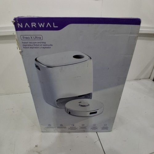 NARWAL FREO X ULTRA ROBOT VACUUM AND MOP COMBO, AUTO MOP WASHING, SELF-EMPTYING ALL-IN-ONE DIRTSENSE BASE STATION - 8200PA - WHITE (MODEL: YJCC015) image 8