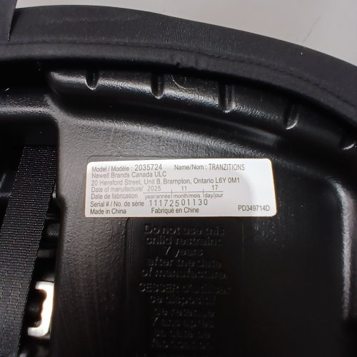 GRACO TRANZITIONS 3-IN-1 HARNESS BOOSTER SEAT - 22-100LBS - PROOF BLACK (MODEL: 2035724) image 3