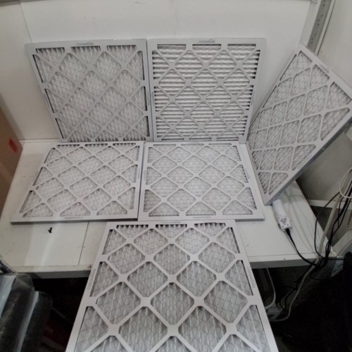 6PK AMAZON BASICS MERV 11 AC FURNACE AIR FILTERS - 20" X 20" X 1" - WHITE image 4