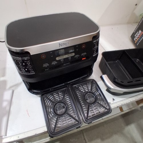 NINJA FOODI 6-IN-1 DUALZONE FLEXBASKET AIR FRYER - 7QT MEGA ZONE - BLACK (MODEL: DZ071C) image 3