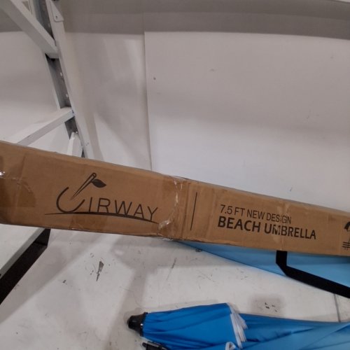 UIRWAY BEACH UMBRELLA - 7.5FT - LIGHT BLUE GRADIANT image 3