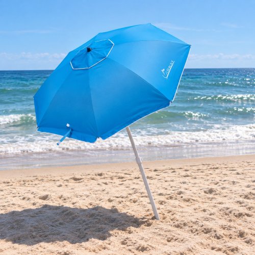 UIRWAY BEACH UMBRELLA - 7.5FT - LIGHT BLUE GRADIANT image 2