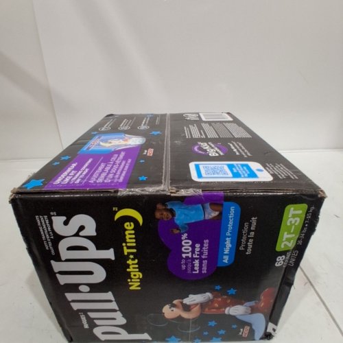 68PK BOYS HUGGIES NIGHTIME PULL UPS TRAINING DIAPERS - 2T-3T / 16-34LBS - MICKEY MOUSE image 3