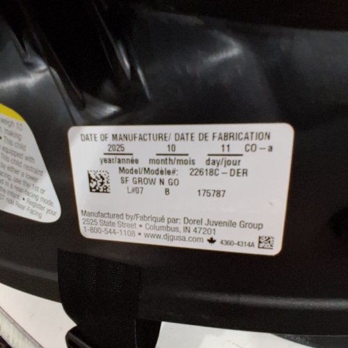 SAFETY 1ST GROW AND GO ALL-IN-ONE CONVERTIBLE CAR SEAT - 5-100 LBS - BLACK (MODEL: 22618C-DER) image 2