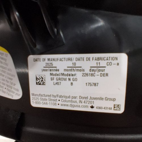 SAFETY 1ST GROW AND GO ALL-IN-ONE CONVERTIBLE CAR SEAT - 5-100 LBS - BLACK (MODEL: 22618C-DER) image 3