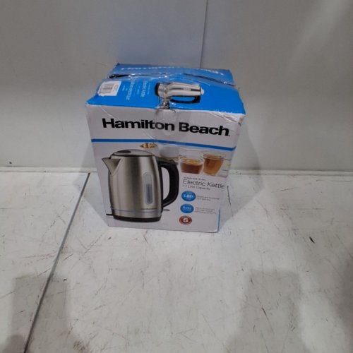 HAMILTON BEACH STAINLESS STEEL ELECTRIC KETTLE WITH LED LIGHT RING - 1.7L CAPACITY (MODEL:41037C) image 7
