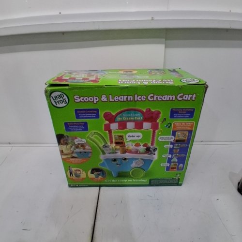 LEAPFROG SCOOP AND LEARN PLASTIC ICE CREAM CART - BLUE/PINK/WHITE (MODEL: 80-600700) image 4