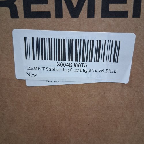 REMEIT TRAVEL STROLLER BAG COMPATIBLE WITH UPPABABY VISTA V1/V2/V3 & CRUZ V1/V2/V3 - BLACK image 2