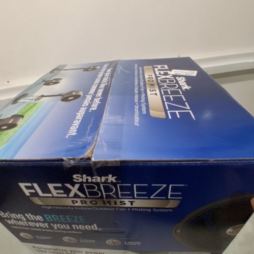 SHARK FLEXBREEZE PRO MIST INDOOR & OUTDOOR FAN WITH MISTING SYSTEM UP TO 24 HOURS OF BATTERY LIFE - BLACK/GREY (MODEL: FA302C) image 3