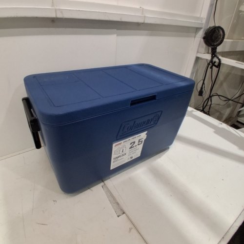 COLEMAN CHILLER SERIES TEMPLOCK INSULATED PORTABLE COOLER WITH HANDLES - 48QT - NAVY (MODEL: 2226955) image 2