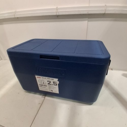 COLEMAN CHILLER SERIES TEMPLOCK INSULATED PORTABLE COOLER WITH HANDLES - 48QT - NAVY (MODEL: 2226955) image 7
