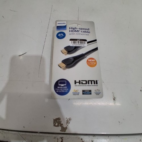 PHILIPS HIGH-SPEED HDMI CABLE WITH ETHERNET - 4FT - BLACK image 2