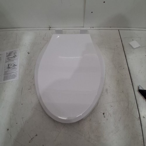 TOWO ELONGATED OPEN FRONT TOILET SEAT- 18.11" -WHITE (MODEL: 180498) image 2