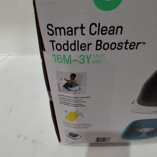 INGENUITY SMARTCLEAN TODDLER BOOSTER SEAT - 33LBS CAPACITY - WHITE/SLATE GREY image 3