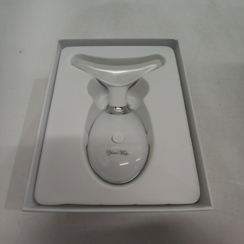 GILUKIYU FACE AND NECK MASSAGER WITH 3 COLOUR MODES FOR THERMAL, VIBRATION, AND MONOCURRENT - 2.5W - WHITE (MODEL: ES-1081) image 2