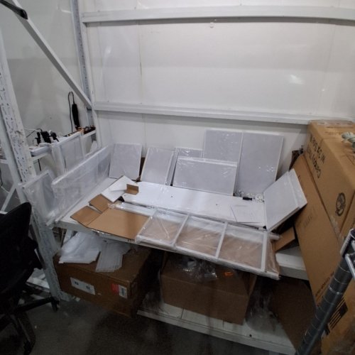STORAGE CABINET DRESSER WITH 7 DRAWERS / REMOVABLE FABRIC BINS - 39" X 29" X 11" - WHITE (MODEL: H0101595-WHITE) image 2