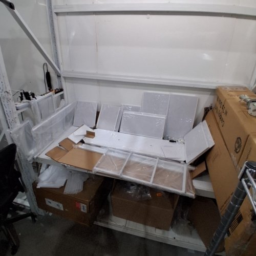 STORAGE CABINET DRESSER WITH 7 DRAWERS / REMOVABLE FABRIC BINS - 39" X 29" X 11" - WHITE (MODEL: H0101595-WHITE) image 3