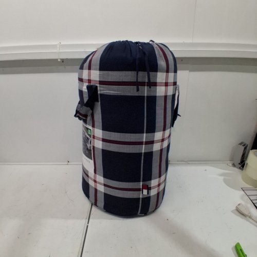 3PC TOMMY HILFIGER COMFORTER SET WITH 2 PILLOW SHAMS - KING - WHITE/NAVY BLUE/RED PLAID (STYLE: 1976202) image 5