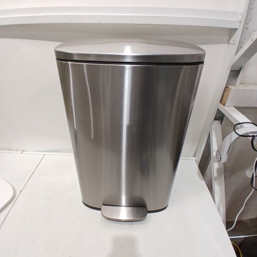 PAYLESSHERE PEDAL GARBAGE BIN WITH REMOVABLE INNER BUCKET - 50L - STAINLESS STEEL/BLACK - (MODEL:TC-ST13-SS) image 3