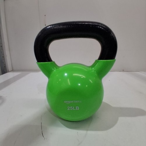 AMAZON BASICS VINYL COATED CAST IRON KETTLEBELL WEIGHT, 25LBS image 2
