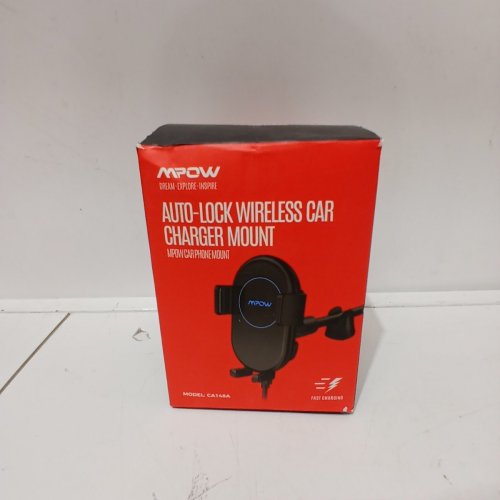 MPOW AUTO-LOCK WIRELESS CAR CHARGER MOUNT - 10W/7.5W/5W - BLACK (MODEL: CA148A) image 4