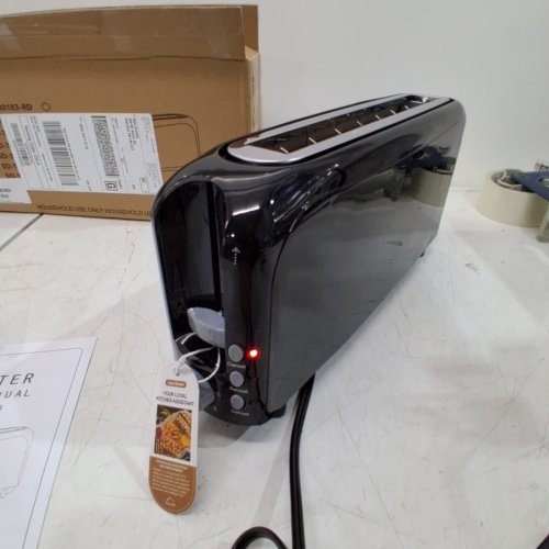 SLIM 2-SLICE TOASTER WITH CANCEL, REHEAT & DEFROST- BLACK image 2