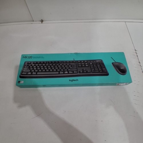 2PC LOGITECH MK120 WIRED DESKTOP KEYBOARD AND MOUSE COMBO - BLACK (MODEL : MK210 CORDED) image 2