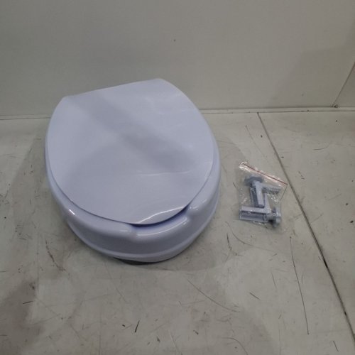 RAISED TOILET SEAT RISER - 4" RAISED - WHITE - (MODEL: FBL760600) image 2
