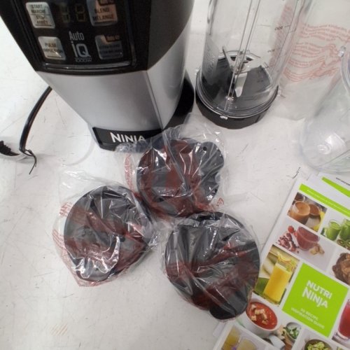 NINJA NUTRI-NINJA AUTO-IQ TECHNOLOGY BLENDER, 18/24/32OZ - 1000W - SILVER (MODEL:BL481C) image 5