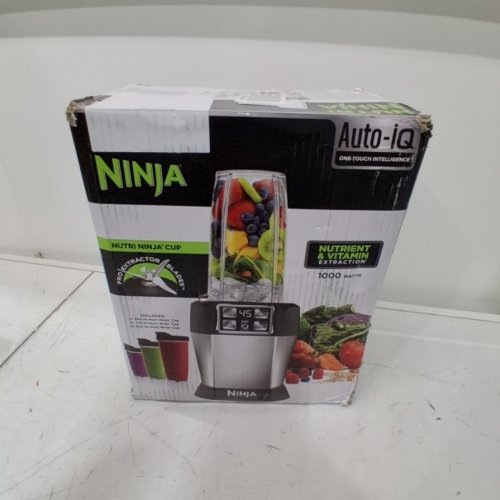 NINJA NUTRI-NINJA AUTO-IQ TECHNOLOGY BLENDER, 18/24/32OZ - 1000W - SILVER (MODEL:BL481C) image 6